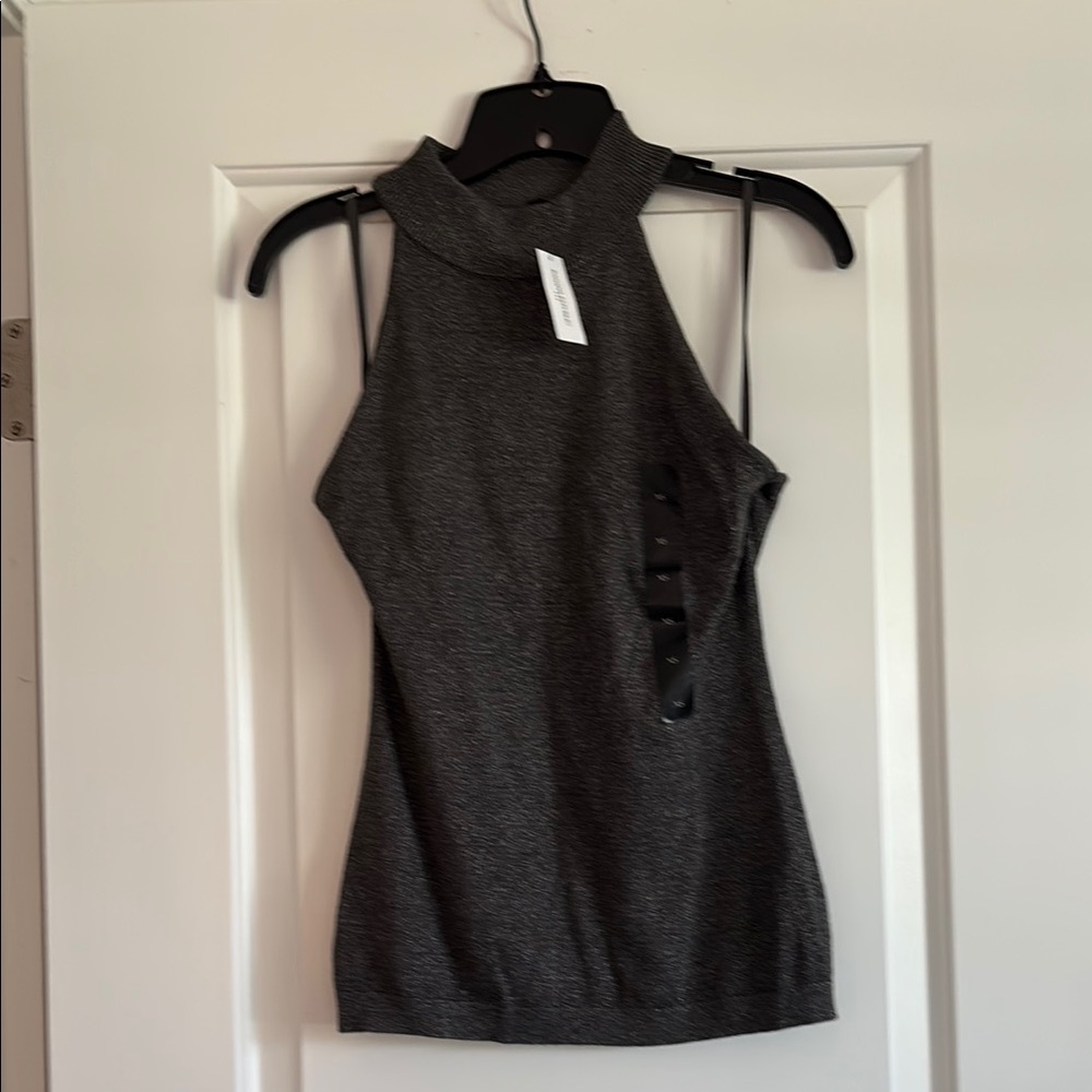 Chic Grey Sleeveless Top